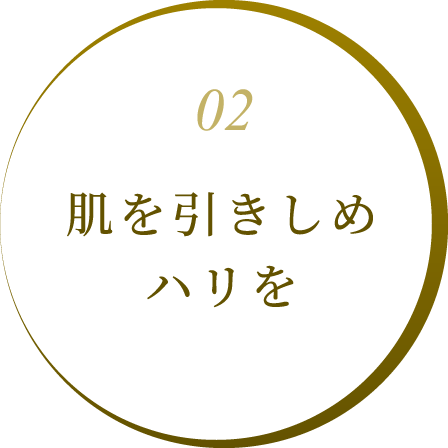 肌を引きしめハリを